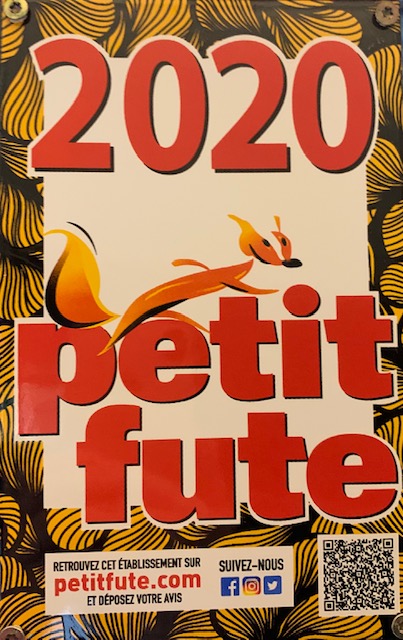 Reccomnadation Petit Futé 2019